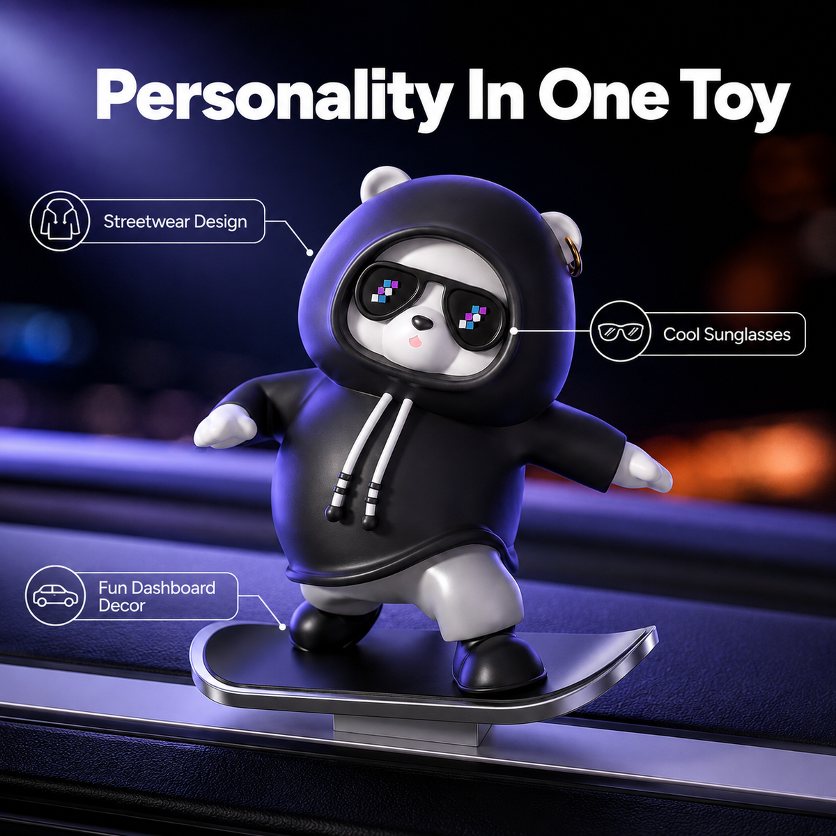 SlidePanda™ Moving Dashboard Toy